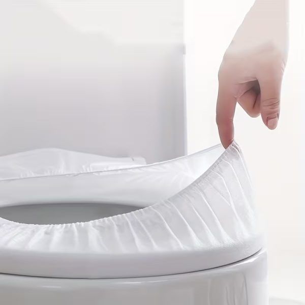 10 Pcs Disposable Toilet Seat Cover – Waterproof Non-Woven Travel Toilet Seat Mat for Public Toilet, Hotels, Hospitals, Airplane &amp; Camping | টয়লেট ওয়াটারপ্রুফ ট্রাভেল ম্যাট মাদুর ক্যাম্পিং পিস Specification 2