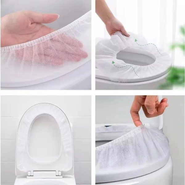 10 Pcs Disposable Toilet Seat Cover – Waterproof Non-Woven Travel Toilet Seat Mat for Public Toilet, Hotels, Hospitals, Airplane &amp; Camping | টয়লেট ওয়াটারপ্রুফ ট্রাভেল ম্যাট মাদুর ক্যাম্পিং পিস Specification 4