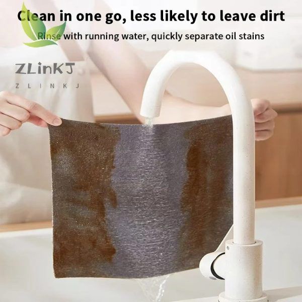 Cleaning Cloth Roll Durable Reusable Dish Towel For Kitchen Greaseproof And Quick Drying Microfiber Hand-tear Rags | ক্লিনিং কাপড় ডিউরেবল ডিশ তোয়ালে কিচেন রান্নাঘর কুইক ড্রাইং Specification 3