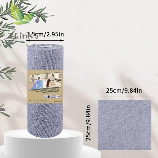 Cleaning Cloth Roll Durable Reusable Dish Towel For Kitchen Greaseproof And Quick Drying Microfiber Hand-tear Rags | ক্লিনিং কাপড় ডিউরেবল ডিশ তোয়ালে কিচেন রান্নাঘর কুইক ড্রাইং Specification 4