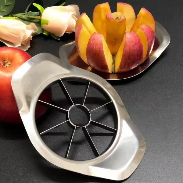 Stainless Steel Apple Cutter with Comfort Handle – 8 Blade Fruit &amp; Vegetable Slicer, Ultra Sharp Kitchen Gadget for Easy Fruit Cutting | স্টেইনলেস স্টিল কাটার ফ্রুট ফল ভেজিটেবল সবজি স্লাইসার আলট্রা কিচেন রান্নাঘর Specification 3