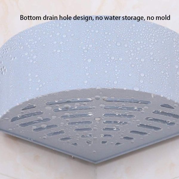 Bathroom Triangle Corner Shelf – Self-Adhesive Wall Mounted Shower Caddy, Plastic Storage Organizer for Kitchen &amp; Bathroom | বাথরুম কর্নার শেলফ ওয়াল মাউন্টেড শাওয়ার প্লাস্টিক স্টোরেজ অর্গানাইজার কিচেন রান্নাঘর Specification 3