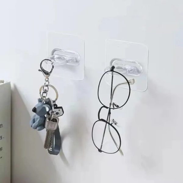 (4pcs) Multifunctional Wall-Mounted Round Hooks Free Punching Seamless Paste Storage Rack Kitchen Bathroom Household Ring Hange | মাল্টিফাংশনাল হুক স্টোরেজ র্যাক কিচেন রান্নাঘর বাথরুম হাউসহোল্ড সংসার রিং পিস Specification 1
