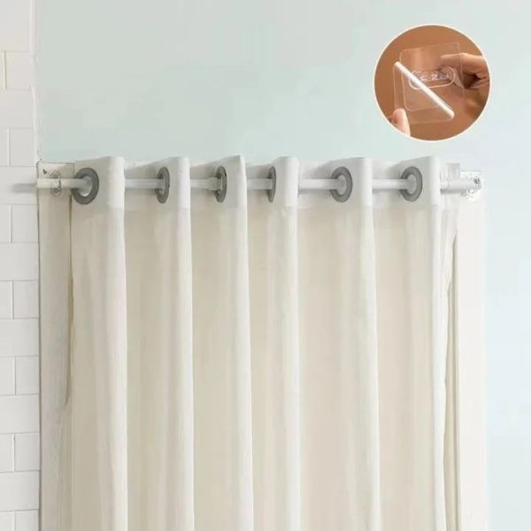(4pcs) Multifunctional Wall-Mounted Round Hooks Free Punching Seamless Paste Storage Rack Kitchen Bathroom Household Ring Hange | মাল্টিফাংশনাল হুক স্টোরেজ র্যাক কিচেন রান্নাঘর বাথরুম হাউসহোল্ড সংসার রিং পিস Specification 2