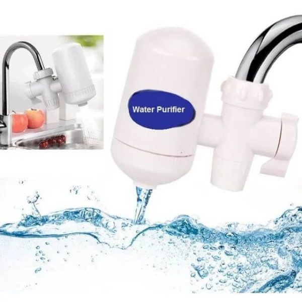 Faucet Water Filter with Washable Ceramic Filter Cartridge Tap Water Purifier For Household Kitchen Faucet Percolator | ফসেট ওয়াটার পানি ফিল্টার ট্যাপ পিউরিফায়ার হাউসহোল্ড সংসার কিচেন রান্নাঘর Specification 1