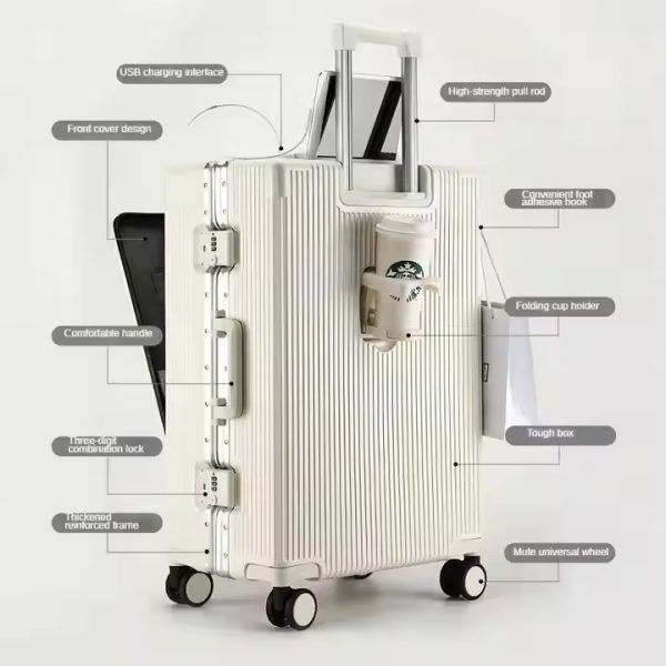 18 Inc multi-functional front open luggage with high quality USB | মাল্টিফাংশনাল ইউএসবি Specification 2