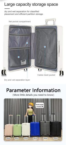 18 Inc multi-functional front open luggage with high quality USB | মাল্টিফাংশনাল ইউএসবি Specification 4