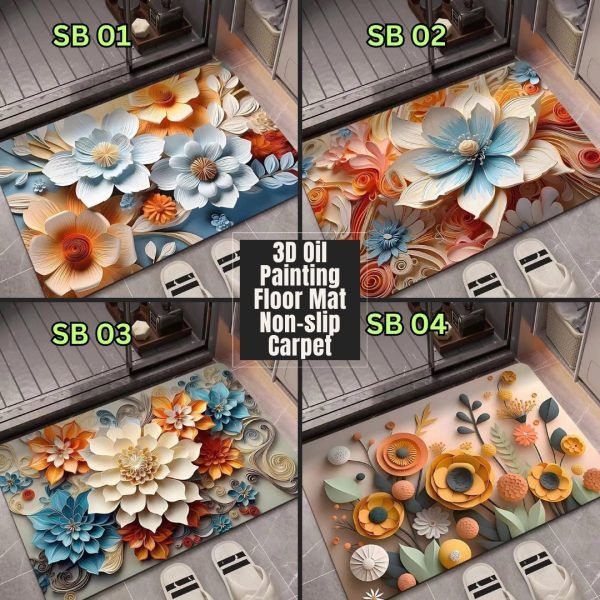 Floor Mat (জীবন্ত ছবির মত দেখতে)-২ পিস Specification 1