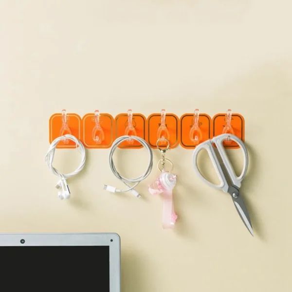 Sticky Hook Wall-mounted Kitchen Bathroom Hooks(6 pecs) | হুক কিচেন রান্নাঘর বাথরুম পিস Specification 3