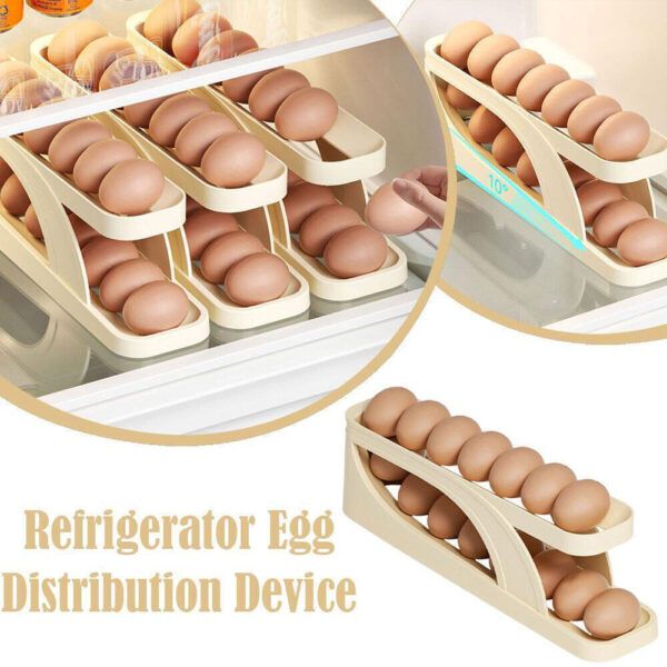 ২ পিস Double-Layer Egg Dispenser Specification 2