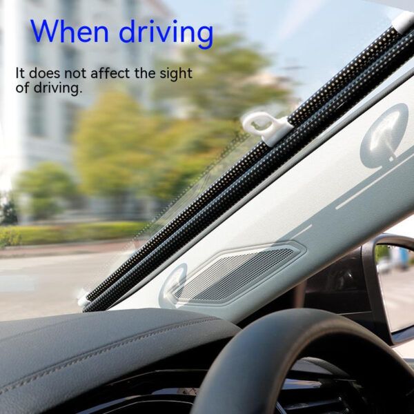 Universal Car Windshield Roller Sun Shade | ইউনিভার্সাল উইন্ডশিল্ড রোলার সান রোদ শেড Specification 4