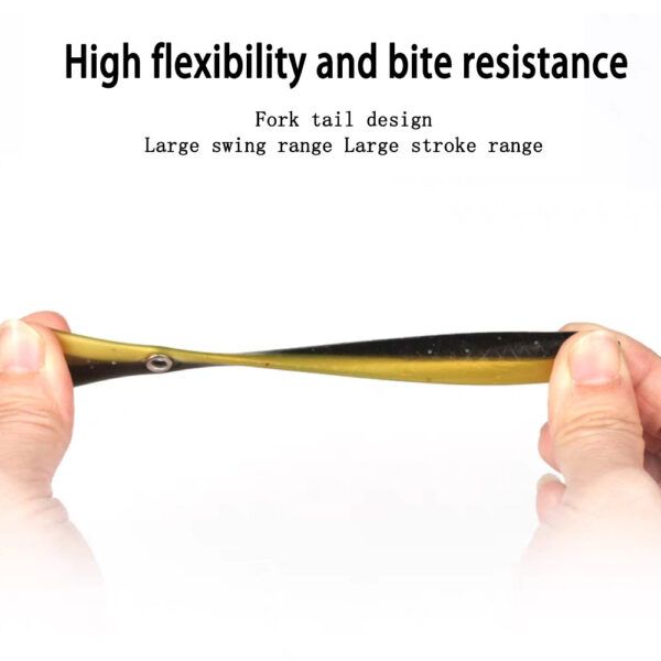 5 pecs Soft Fishing Lure Bionic Loach Bait And Lead Head Jigs Fishing Hooks | ফিশিং হুক পিস Specification 4