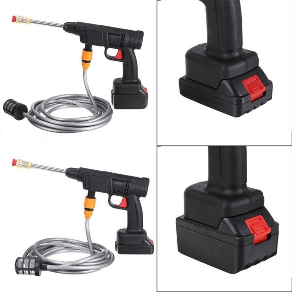 Rechargeable High Pressure Car Washer Spray Gun( Double battery) | রিচার্জেবল প্রেশার স্প্রে ব্যাটারি Specification 2