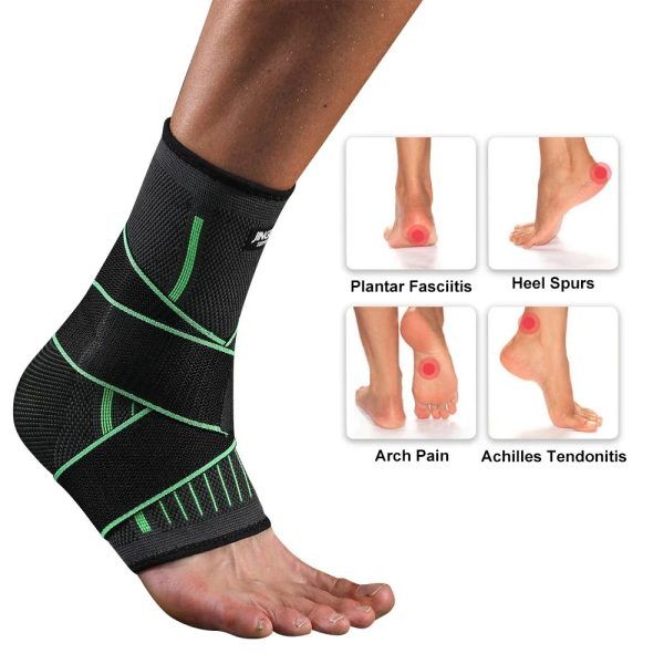 Elastic Ankle Brace Compression Sleeve – Foot Support Stabilizer for Plantar Fasciitis, Achilles Tendonitis &amp; Sports Use | ইলাস্টিক স্লিভ ফুট পা সাপোর্ট স্পোর্টস Specification 2