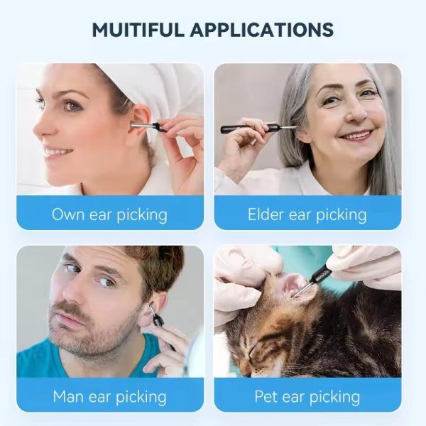 Ear Wax Removal Kit – 8-Piece Ear Cleaner with 1080P Camera, 6 Ear Spoons, iOS &amp; Android Compatible | ইয়ার কান রিমুভাল কিট ক্লিনার ক্যামেরা চামচ পিস Specification 2