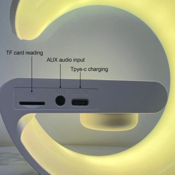 5IN1 Smart wireless Charger Table Lamp Bluetooth Speaker | স্মার্ট ওয়্যারলেস চার্জার টেবিল ল্যাম্প ব্লুটুথ স্পিকার Specification 3