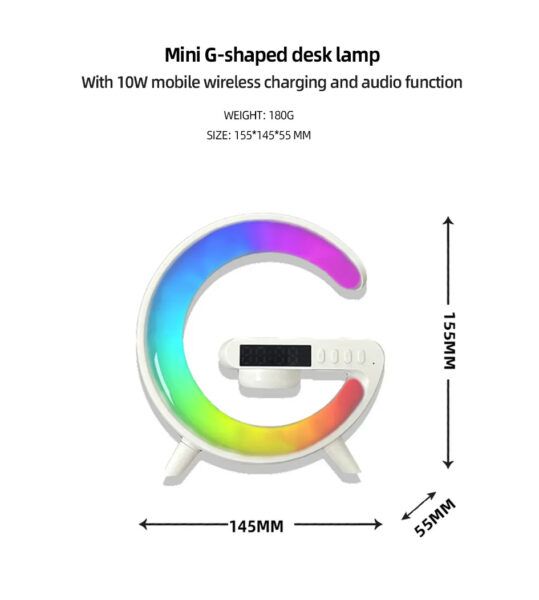 5IN1 Smart wireless Charger Table Lamp Bluetooth Speaker | স্মার্ট ওয়্যারলেস চার্জার টেবিল ল্যাম্প ব্লুটুথ স্পিকার Specification 4