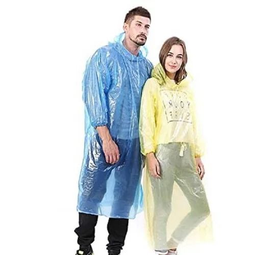 2 Pcs Portable Disposable Rain Poncho Rain Card – Waterproof Pocket Raincoat with Hood for Men &amp; Women Outdoor Use (2 Pcs) | পোর্টেবল রেইন বৃষ্টি ওয়াটারপ্রুফ আউটডোর পিস Specification 1