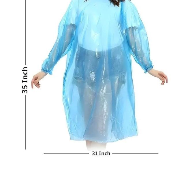 2 Pcs Portable Disposable Rain Poncho Rain Card – Waterproof Pocket Raincoat with Hood for Men &amp; Women Outdoor Use (2 Pcs) | পোর্টেবল রেইন বৃষ্টি ওয়াটারপ্রুফ আউটডোর পিস Specification 3
