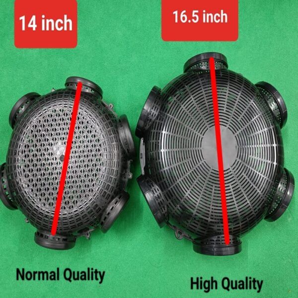 ২ পিছ সেট_6 Hole 16.5″ Fish Trap Big Size (মাছ ধরার ফাঁদ বড়ো সাইজের) Specification 4